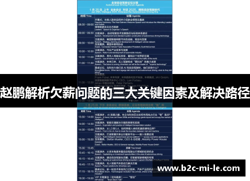 赵鹏解析欠薪问题的三大关键因素及解决路径